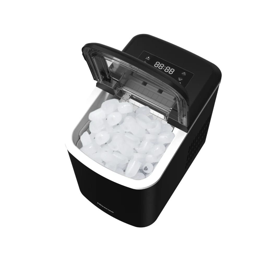Machine à Glaçons HISENSE HICM1504 – 15 kg/jour – Compacte, Silencieuse, Acier Inox – Fabrication Rapide de Glaçons en 2 Tailles