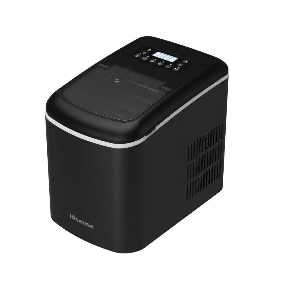 Machine à Glaçons HISENSE HICM1504 – 15 kg/jour – Compacte, Silencieuse, Acier Inox – Fabrication Rapide de Glaçons en 2 Tailles