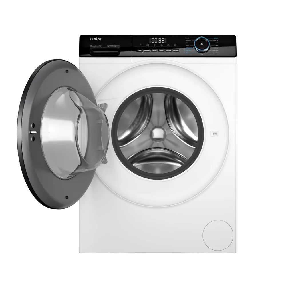 Machine à Laver Haier 7KG Frontale Blanc HW70-B12929A – Tambour 525mm, Moteur Direct Motion, 1400 Tr/min