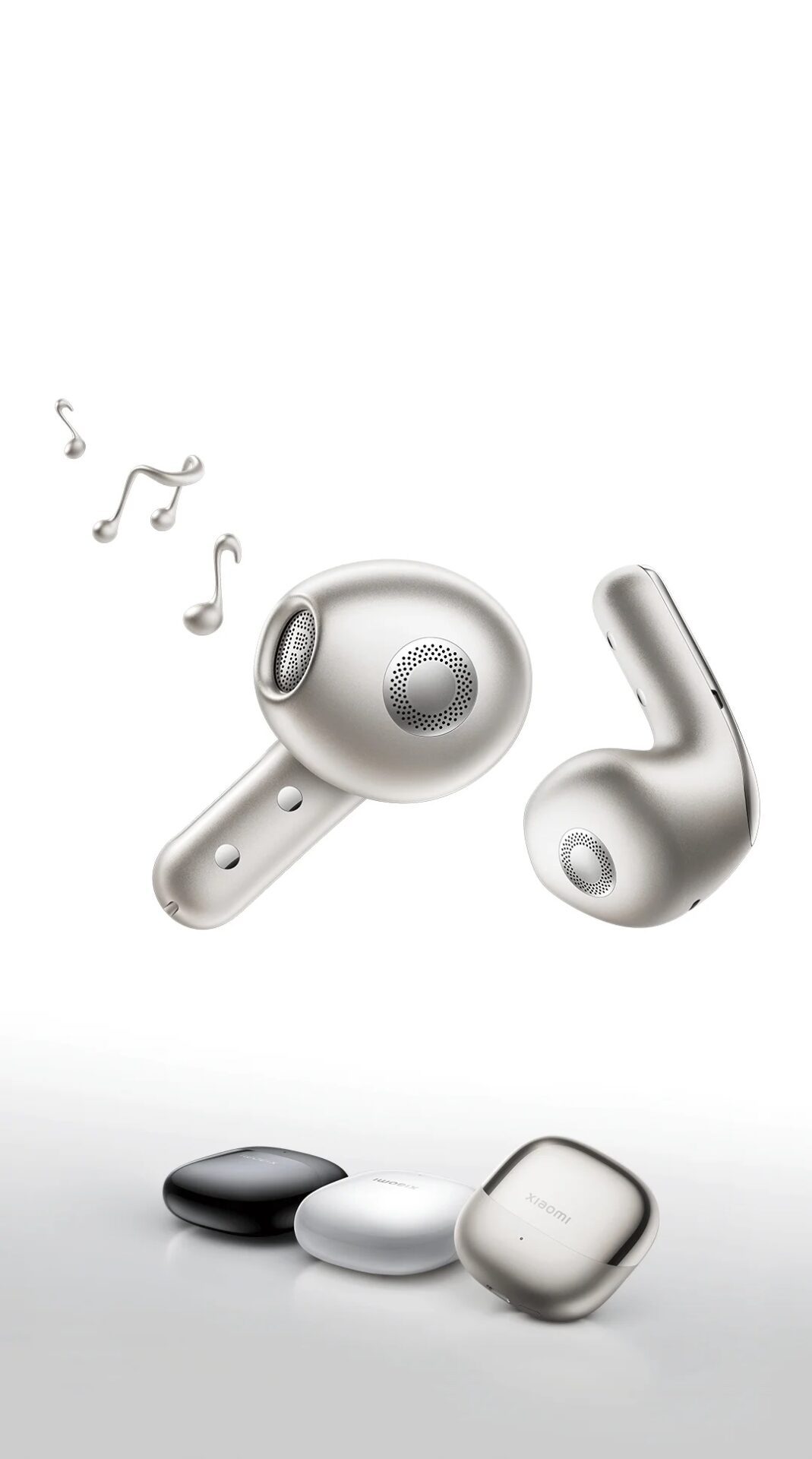 Xiaomi Buds 5 M2341E1 – Écouteurs Bluetooth 5.4 ANC Haute Résolution 16Hz-40kHz – Gris Titane, Noir Graphite, Blanc Céramique