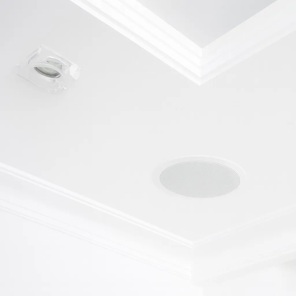 Haut-parleur de plafond étanche UKC CS-8500BM 20W – Encastrable 8,5 pouces – Blanc