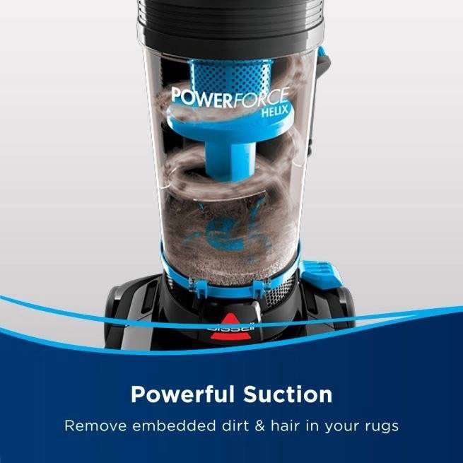 Aspirateur BISSELL PowerForce Helix 2111E – Aspiration Puissante Sans Sac 1100W
