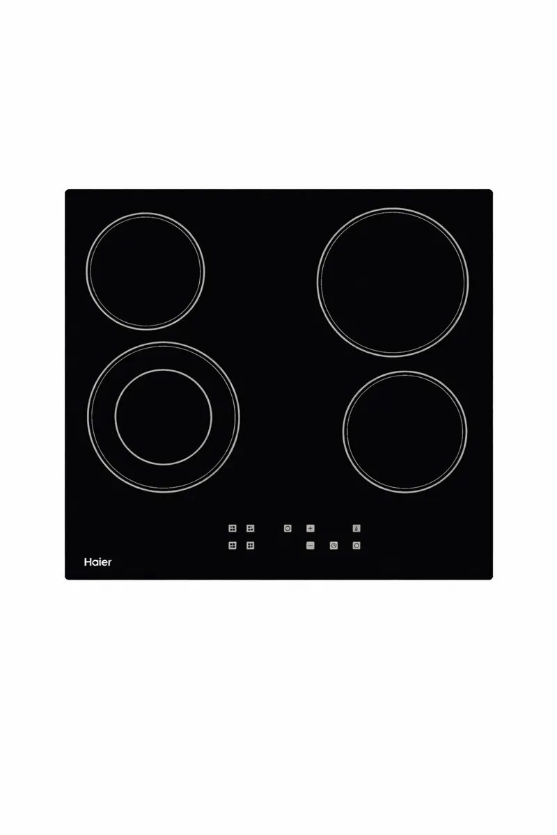 Plaque Vitrocéramique - Haier - HOC 9000 – 4 Zones – 60 cm – Verre Noir - Garantie 12 mois