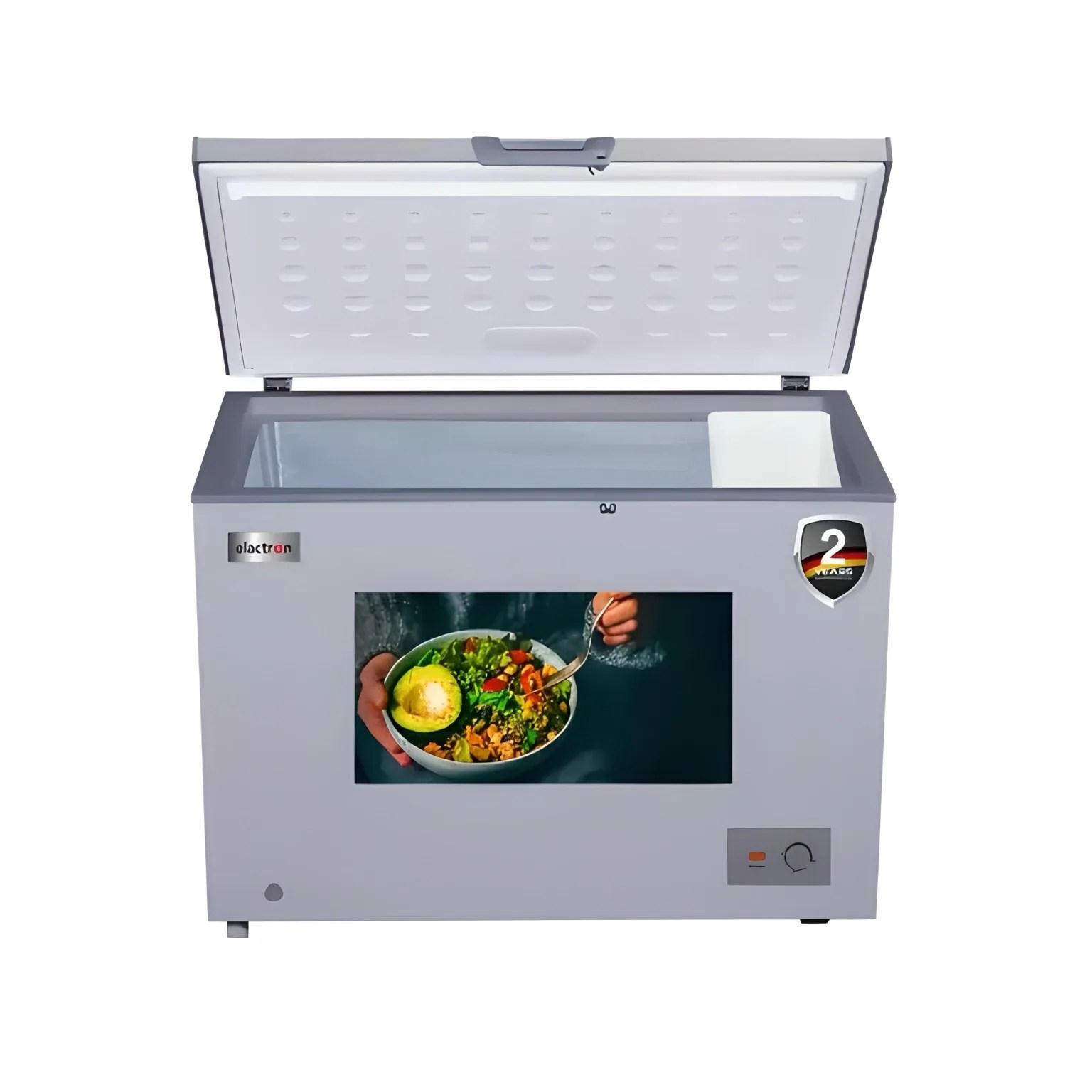 Congélateur Horizontal ELACTRON 400 Litres Gris – Modèle EL108CFW