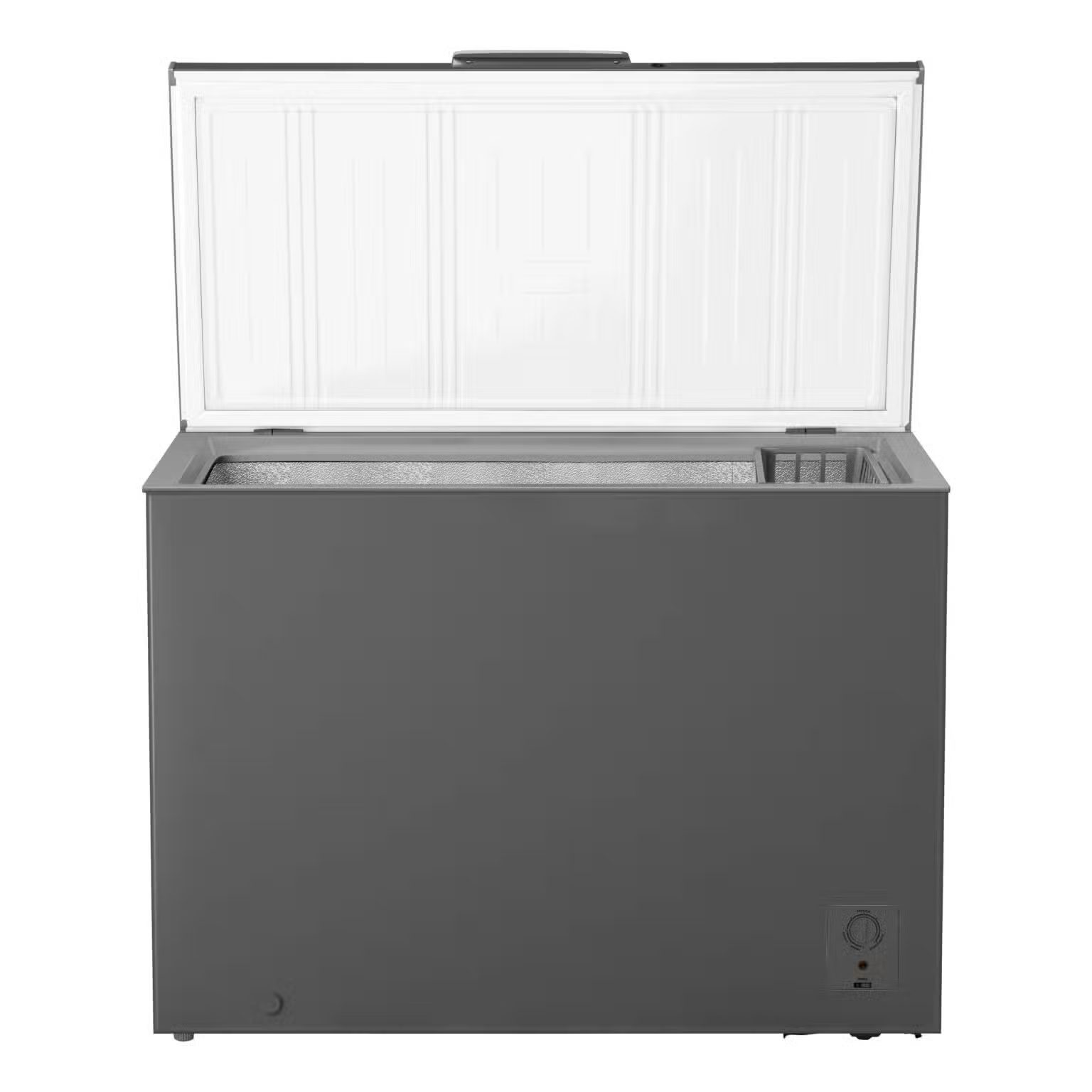Congélateur Coffre - HISENSE - FC410DD - Inverter 410 L - Convertible – Gris Métallique