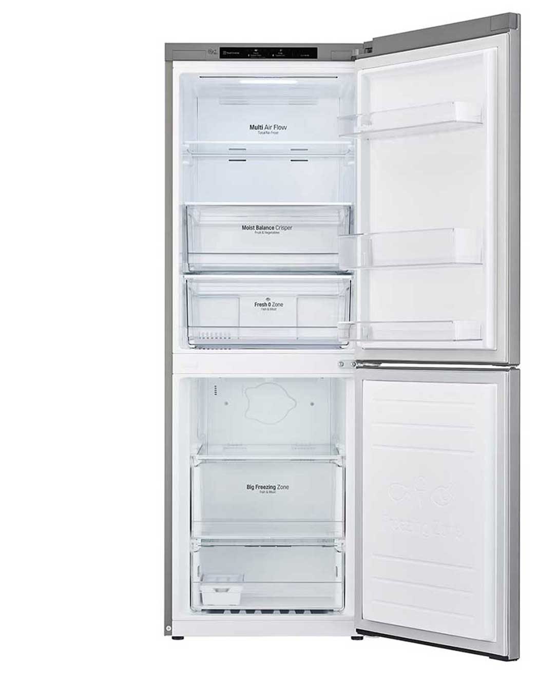 Réfrigérateur Combiné - LG - GC-B369NLJM 306 Litres - No Frost Smart Inverter Gris
