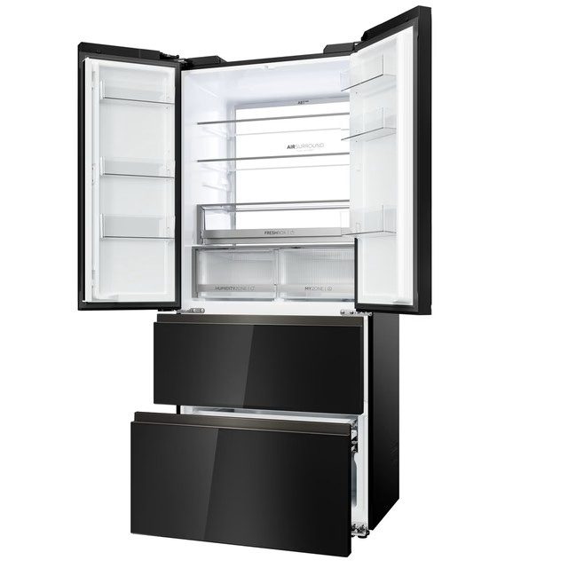 RÉFRIGÉRATEUR - HAIER - HFKR7819DNGB - 468L - 4 PORTES NO FROST – SLATE BLACK