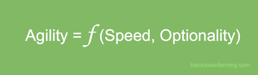 Agility is function of speed and optionality