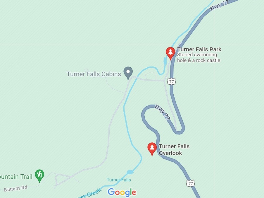 Tallest Waterfalls In Oklahoma Turner Falls Park In Davis Turnermap 