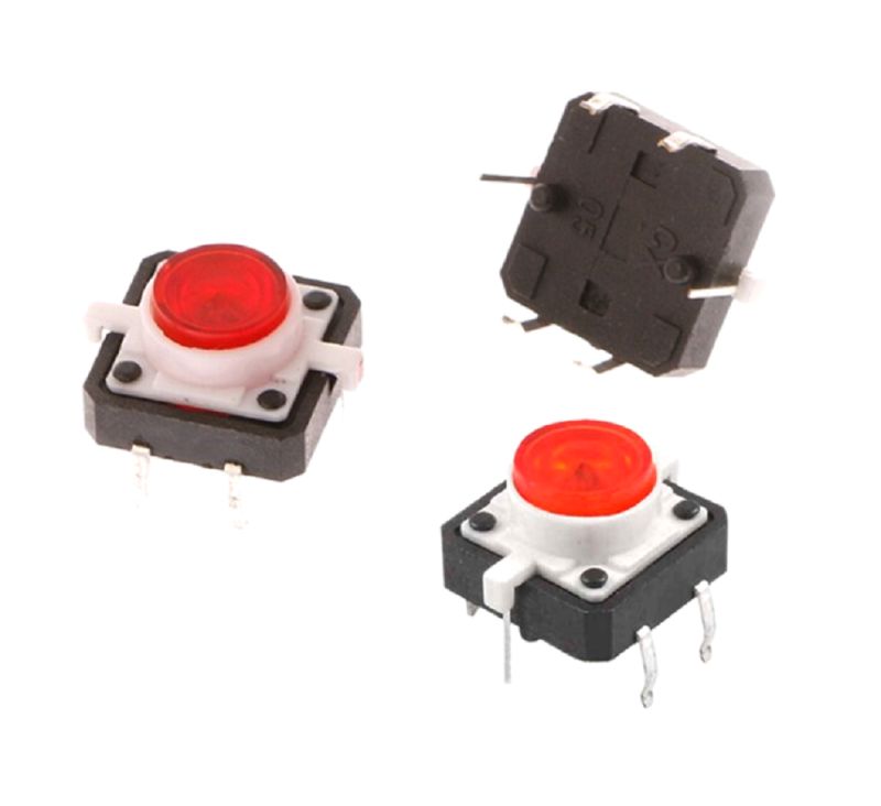 Led Tactile Button Red Australia - Dark Image Collection - 4K Quality