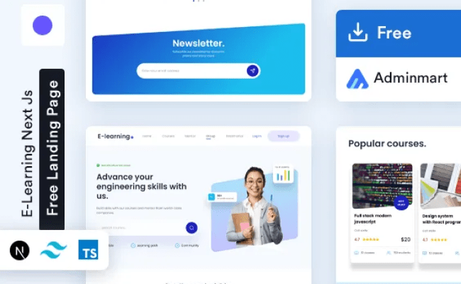 Free Next.js Landing Templates Download & Customize Instantly