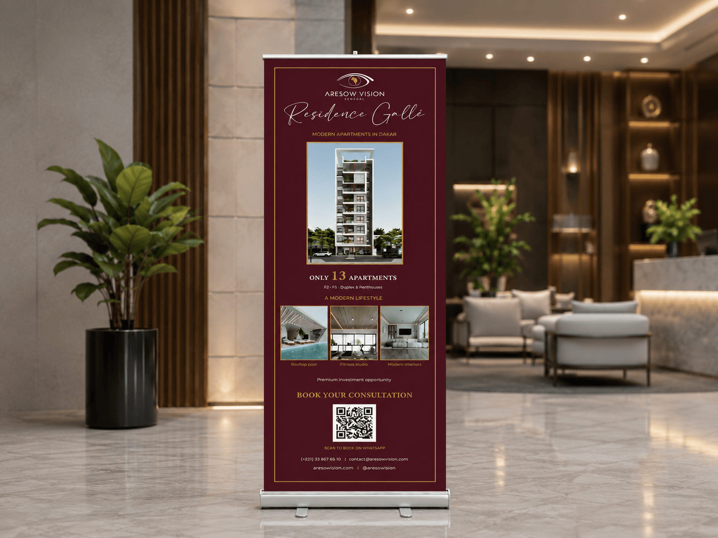 Custom retractable banner stand printing by Ador Graphics in Brooklyn NY