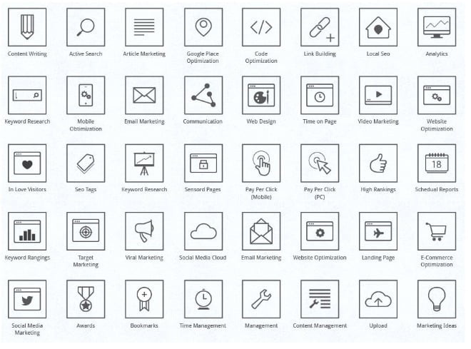 Seo related icons