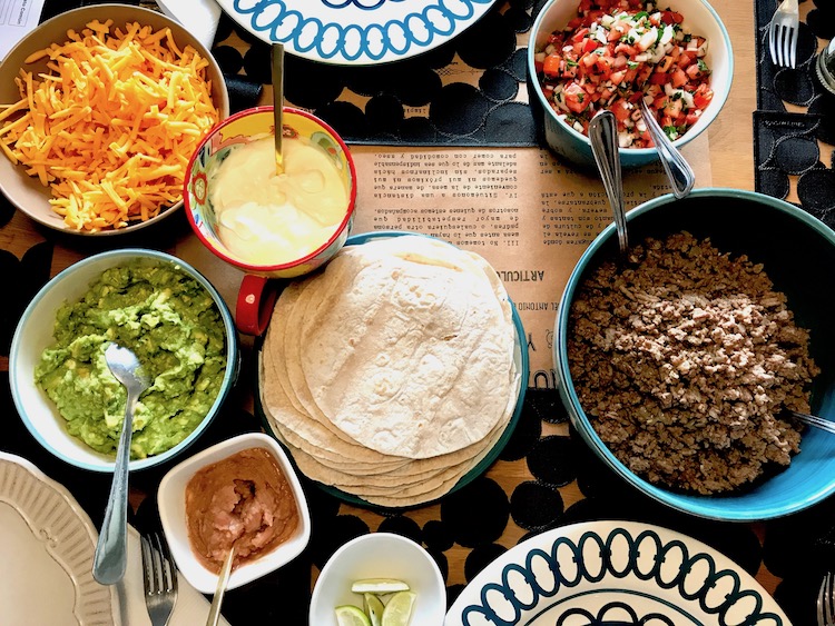 RSVP Dinner Party Ideas FAJITAS! Adriana Cotte