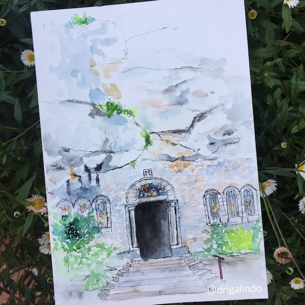 grotte sainte marie madeleine / Gruta de Maria Madalena, Aquarela / Watercolor