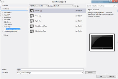 New Windows 8 Metro Project New Windows 8 Metro Project
