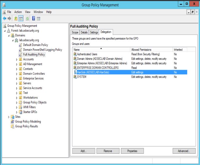 Sneaky Active Directory Persistence 17 Group Policy Active Directory Security I have a test environment Domain and DC GPO and want to migrate it to the production environment with a complete different naming structure.