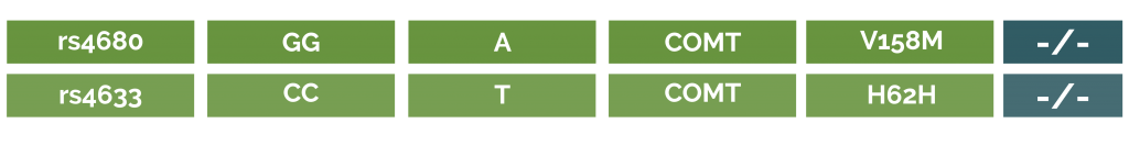 Comt gene testing that impacts mood & overall health