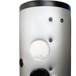 Adveco SSB stainless steel hot water tanks.