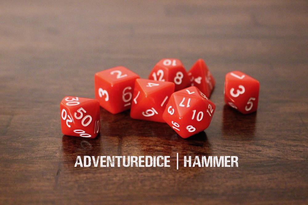 Hammer dice set Adventure Dice