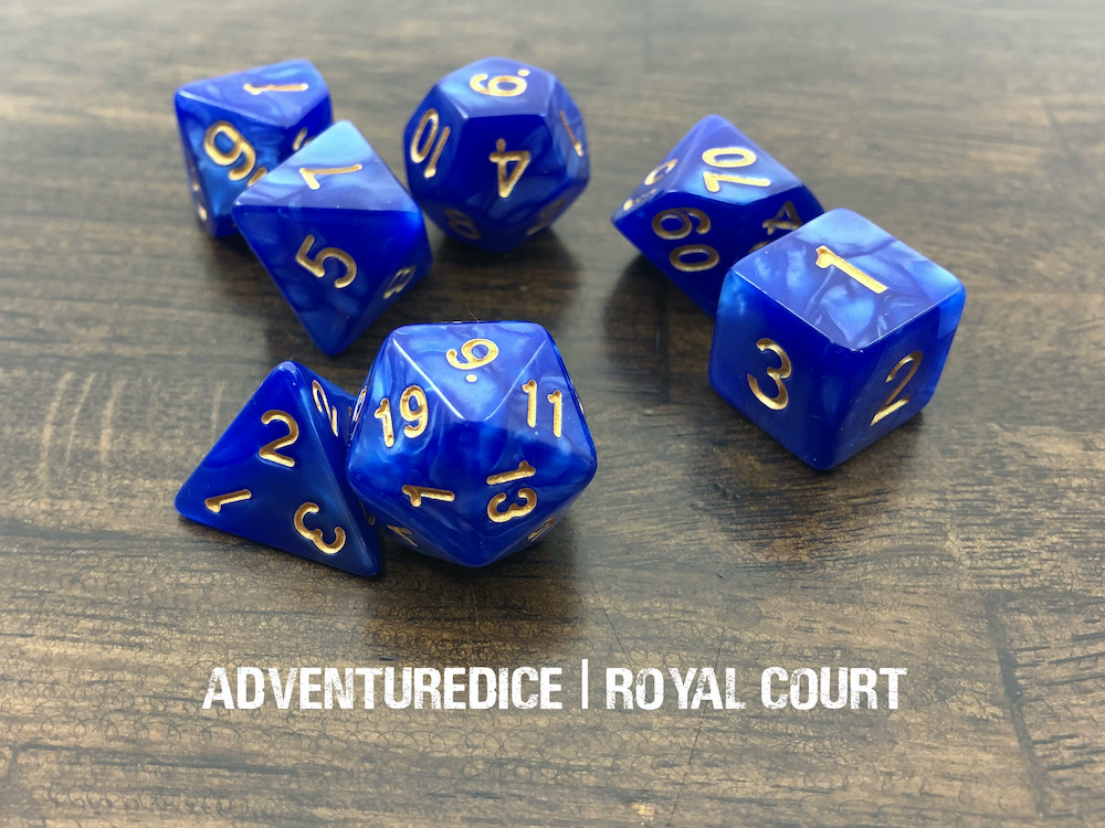 Royal Court dice set Adventure Dice