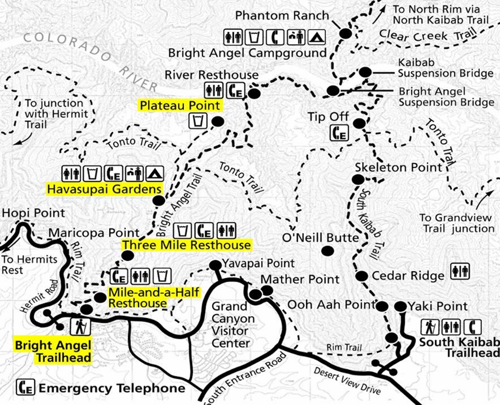 Hiking Bright Angel Trail In Grand Canyon 2026 Guide Bright Angel Trail Map NPS 