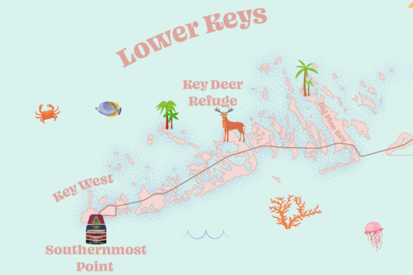 Ultimate Florida Keys Travel Guide A Map Of The Florida Keys Lower Keys 600x400 