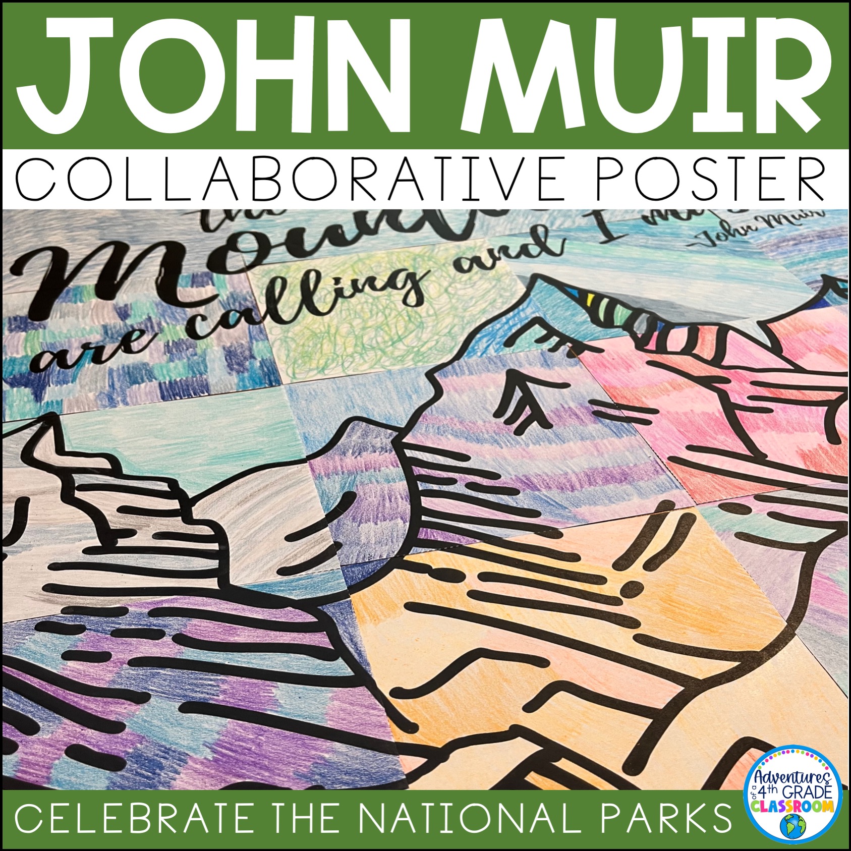 National Park Collaborative Poster | John Muir – Adventures of a 4th Grade Classroom for Free Printable National Park Posters