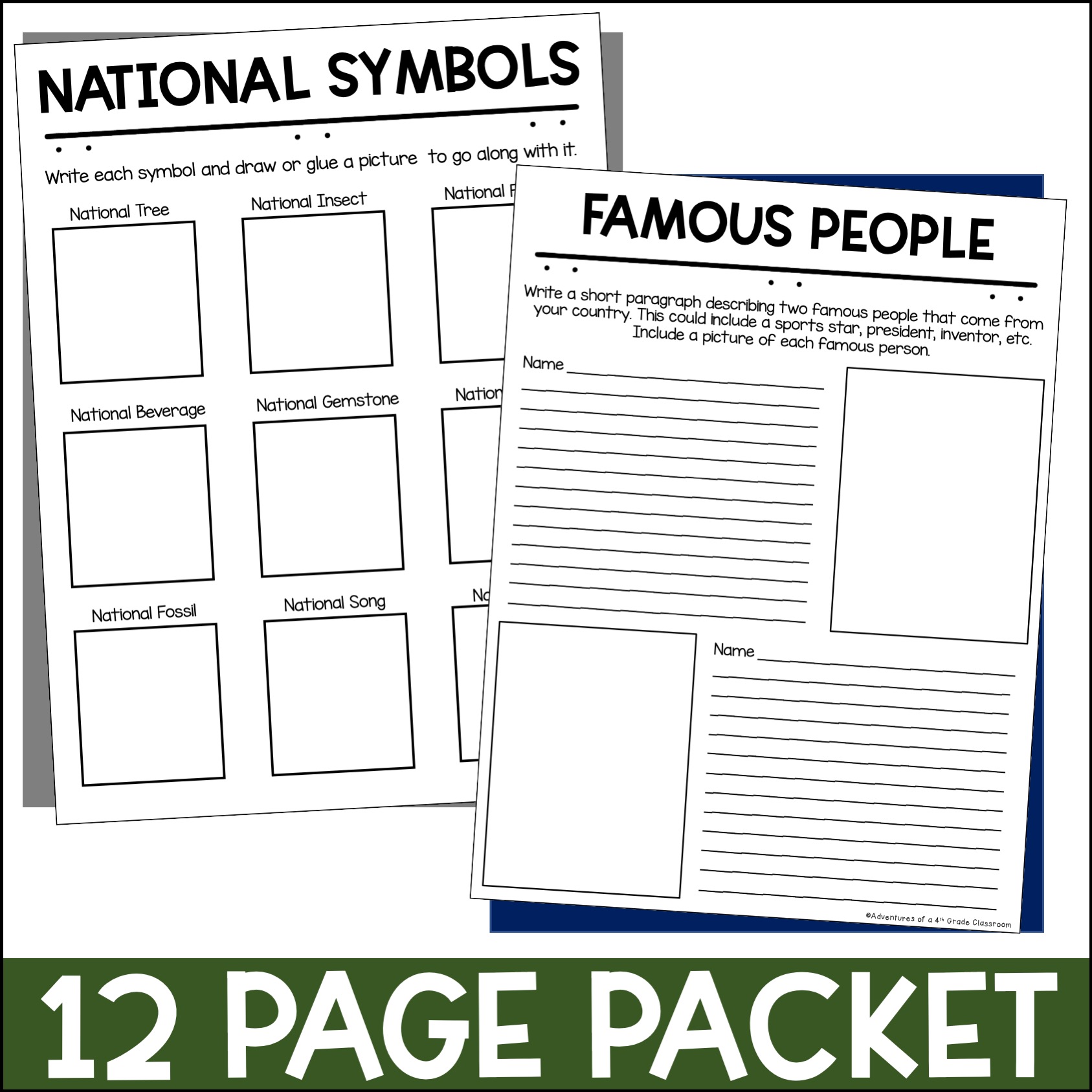 Country Report – Adventures of a 4th Grade Classroom for Free Printable Country Graphic Organizer