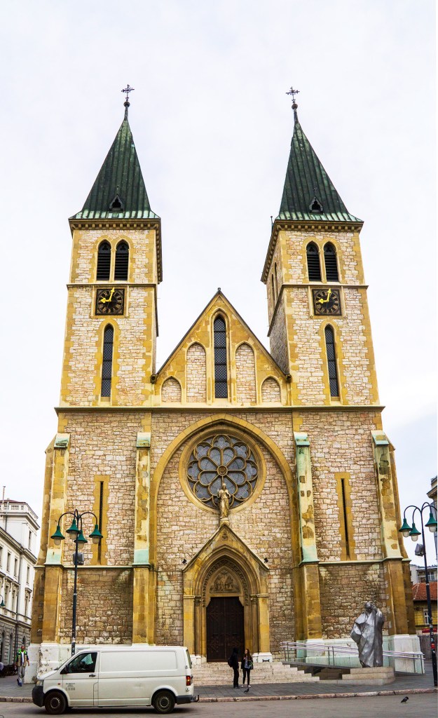 Sacred Heart Cathedral in Sarajevo, Bosnia - Herzegovina.