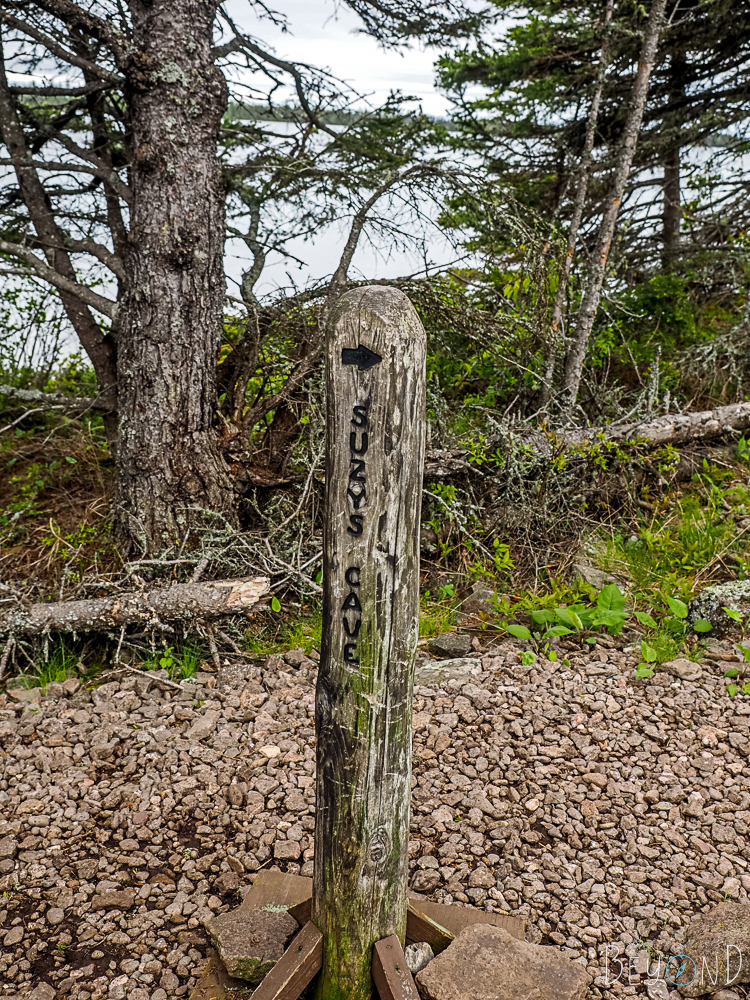 Suzy's Cave Trail Marker