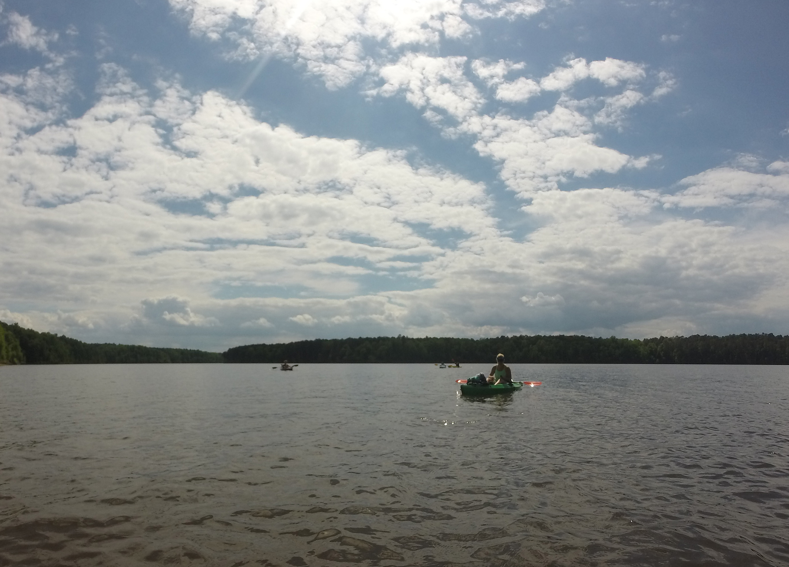 Setting up my camera to take a group shot