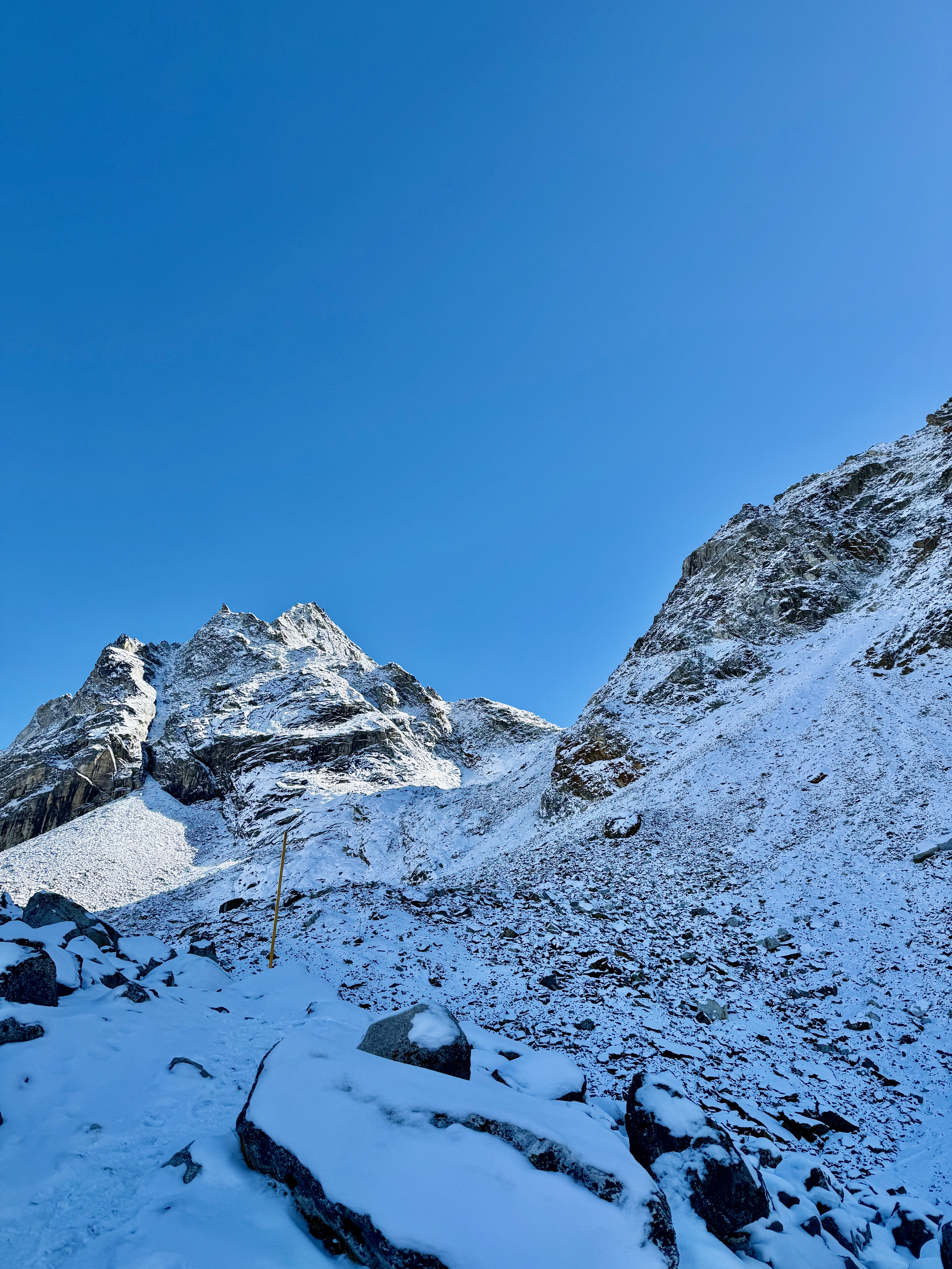 The south face of the Cho La Pass