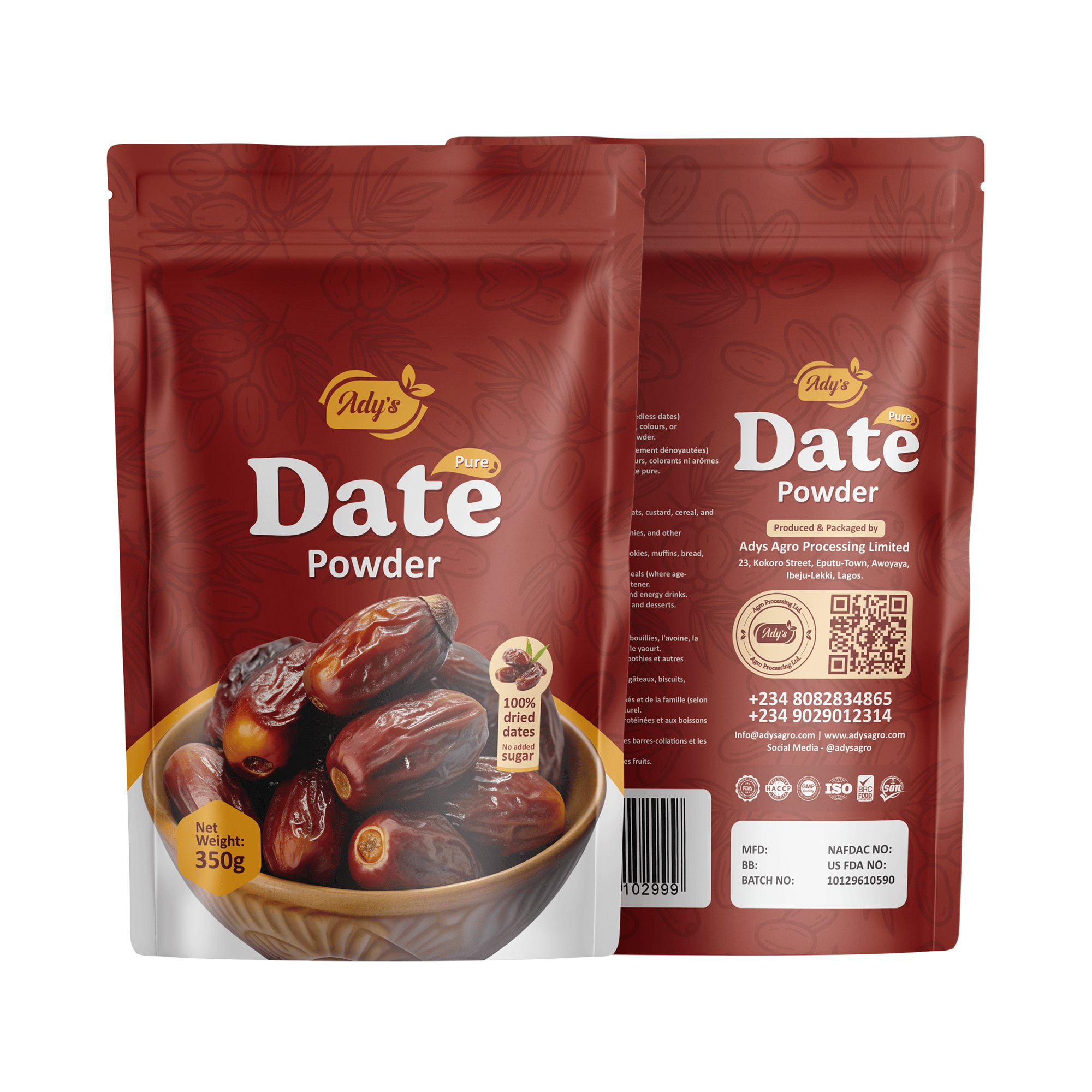 Ady's Date Powder (350g)