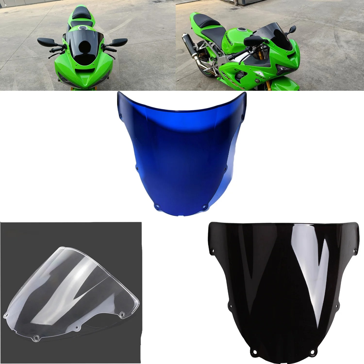 Motorrad Windschutzscheibe Windabweiser Schild Schutz für Kawasaki Ninja ZX6R 636 2003 2004 Motorrad Windschutzscheibe Windabweiser Schild Schutz für Kawasaki Ninja ZX6R 636 2003 2004