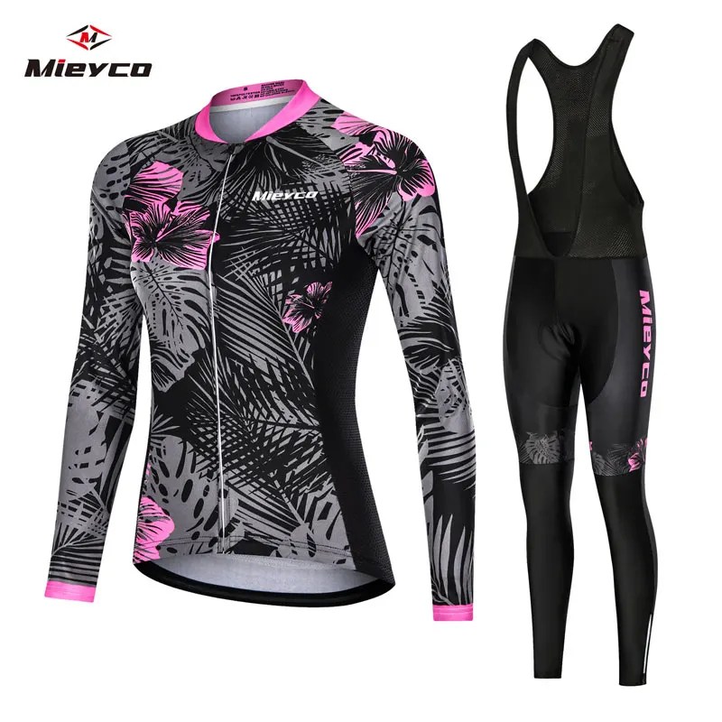 Mieyco 抗 UV 春女性サイクリングセットポリエステル自転車サイクリングウェアサイクリングバイク服サイクリングジャージセット Ciclismo Feminino