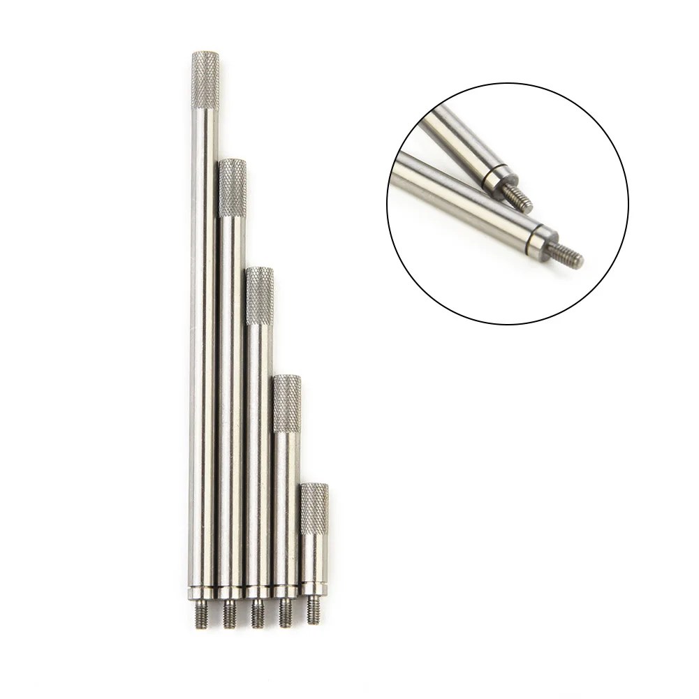 5pcs/Set HSS Dial Digital Indicator Extension Stem Rod M2.5 Thread Connecting Rod Kit For Dial Gauge Altimeter Tool Parts