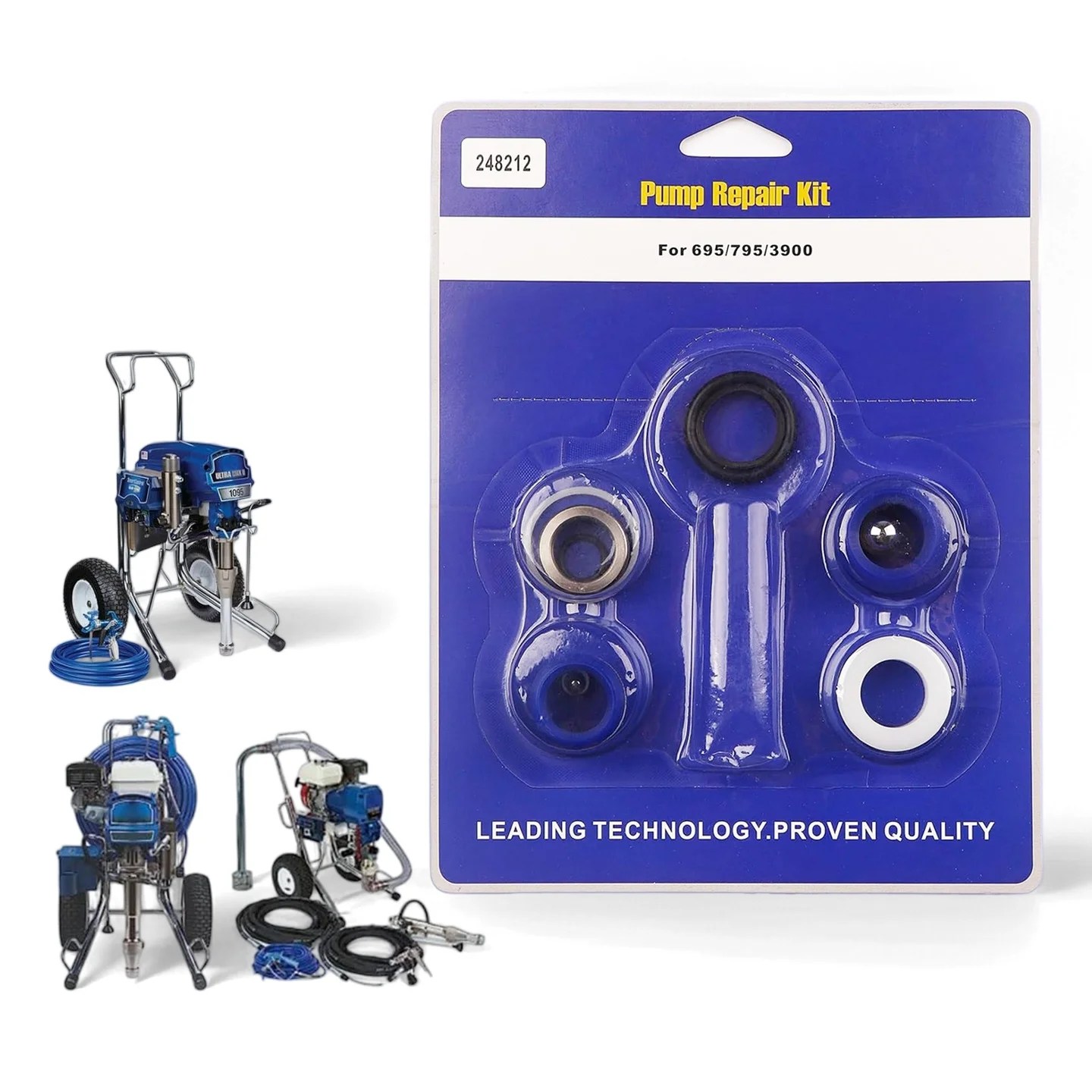Kit di Riparazione Pompa 248212 per Spruzzatori di Vernice Airless 695/795/3900, Parti di Ricambio
