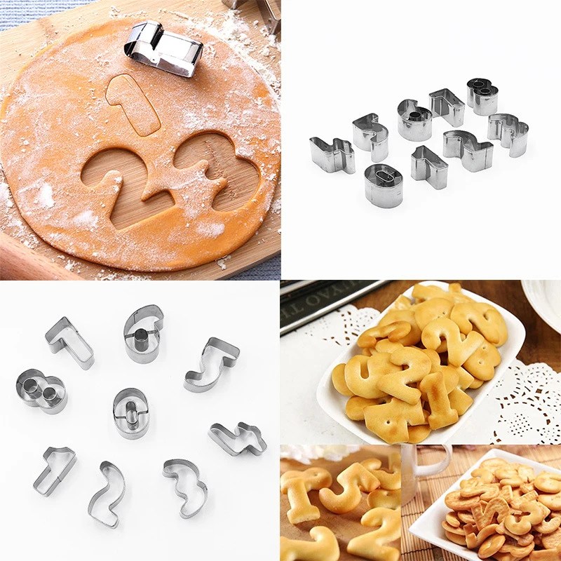 26 Letter/Number Cookie Cutters, Fruit Embossing Molds, Household Kitchen Tools, Suitable for Daily Cutting Molds