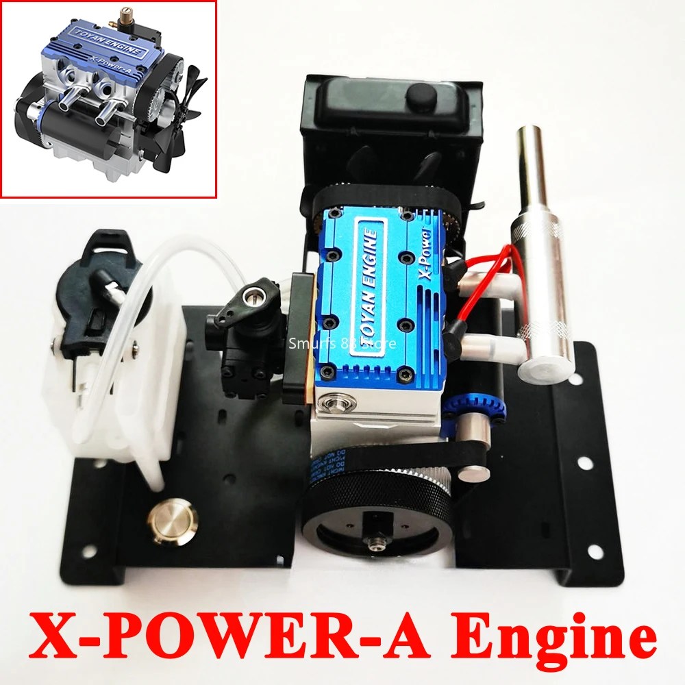 TOYAN L200 Twin Cylinder Engine Model Water Cooled Methanol Engine Model X-POWER-A Parts Version Starter Kit