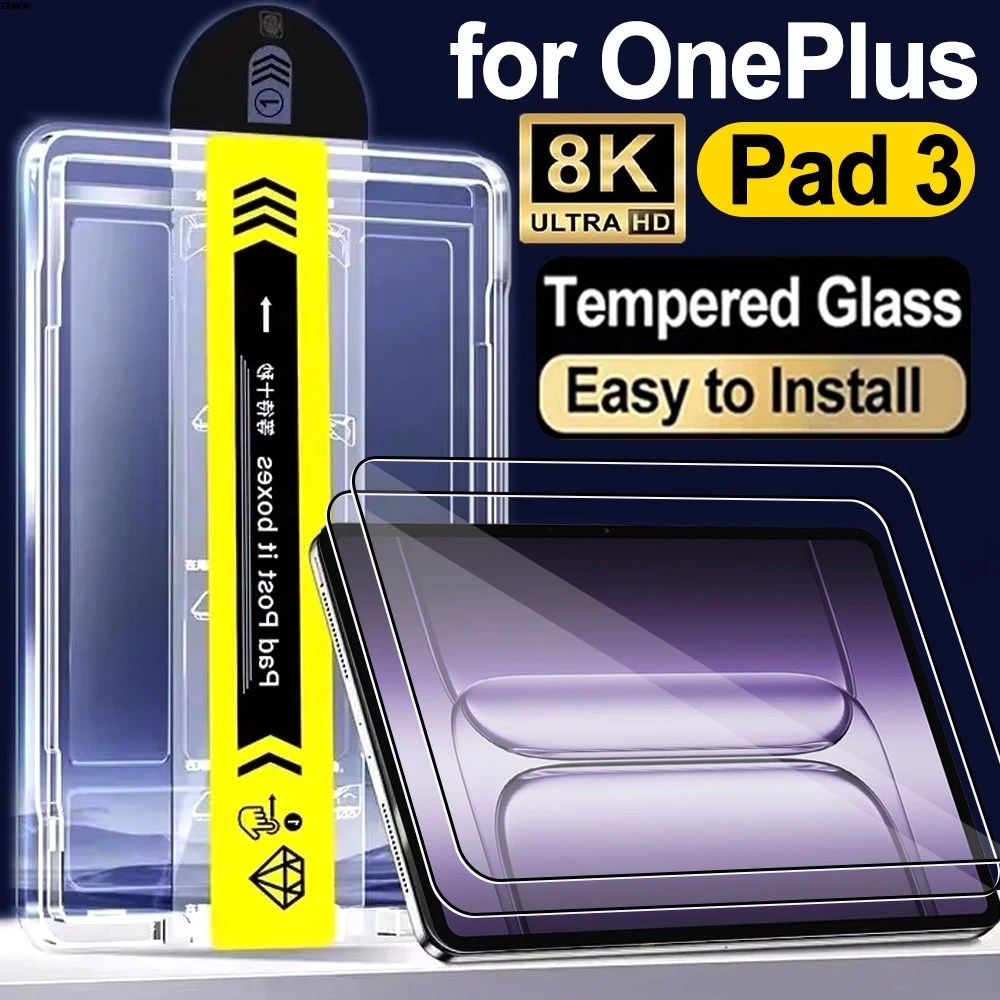 For OnePlus Pad 3 Tempered Glass Screen Protector with Easy To Install Kit HD Clear Shockproof Films for OnePlus Pad 3 13.2Inch