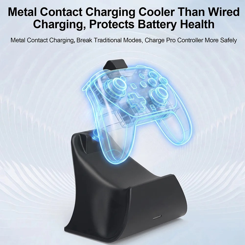 Controller Charging Dock For Switch 2 Pro Controllers Charging Stand Fast Charging Station W/ LED Indicator Adapter Accessories