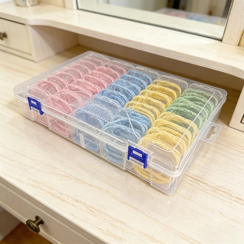 46-Piece Integrated Transparent Storage and Organization Set, Including 45 Small Storage Boxes and 1 Main Organization Box, Matc