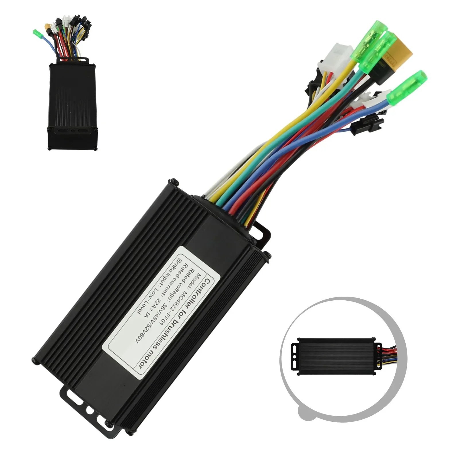 Black E-bike Controller Efficient Power Management Controller Three-Mode Controller Enhanced Control Features Real-Time Response