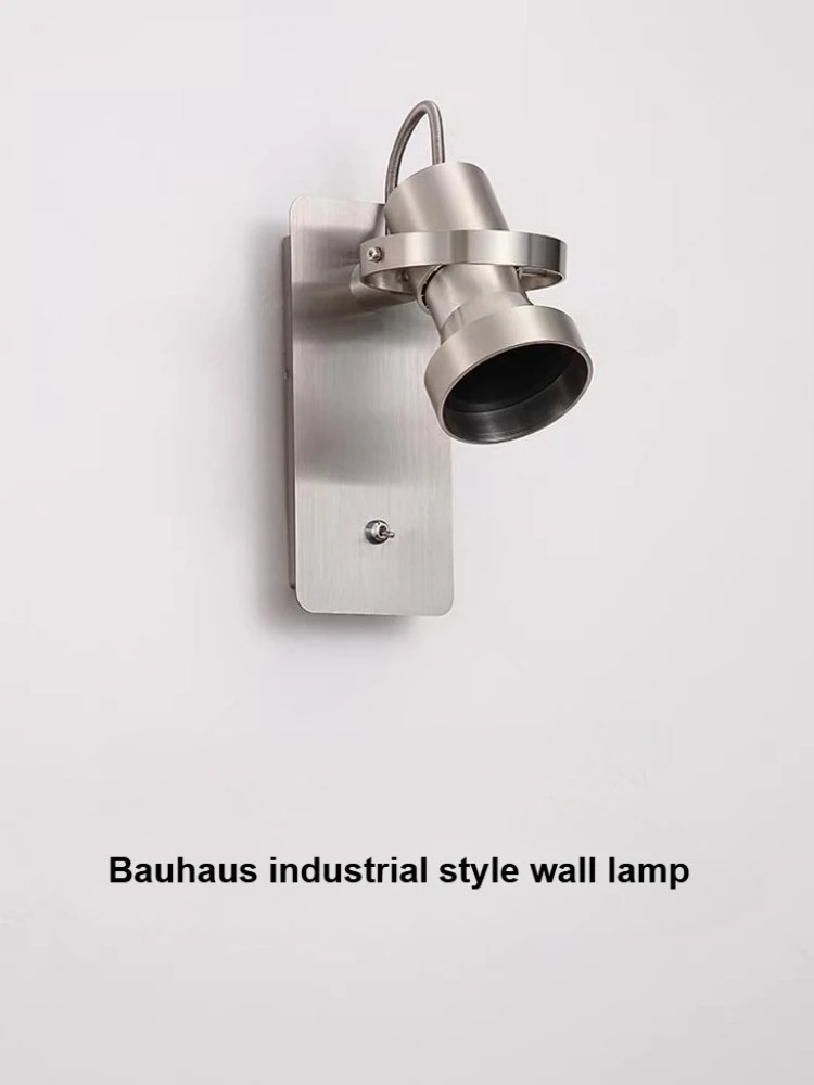 Bauhaus Retro wall lamp Parlor Kitchen bedroom bedside wall light Parlor adjustable spotlight Rotatable Sconce industrial style