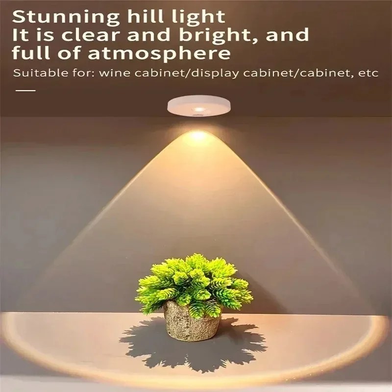 Wireless Magnetic LED Cabinet Light, Remote & Motion Sensor,3 Color Dimmable, Rechargeable for Wardrobe Shelf Closet,No Drilling