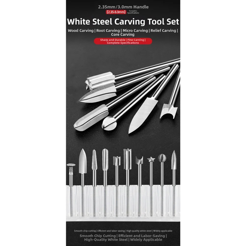 Carving Kit Engraving Bits For Engraving Projects AS SHOWN Enhanced Control Drill Set Drill Bit Easy Handling High-hardness