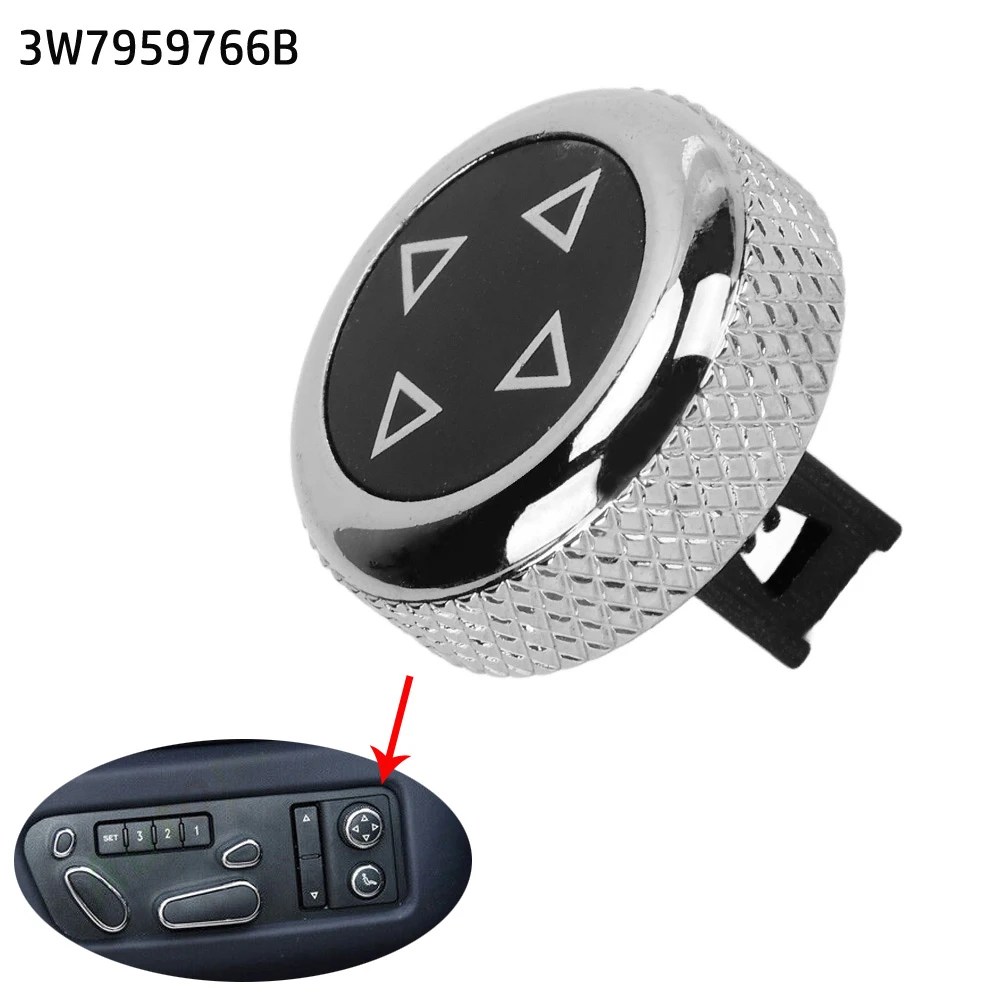 2012-2016 Seat Position Switch Switch Button Cover Silver 1pcs Memory Seat Position Switch For Continental For GTC