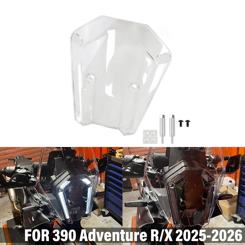 Para 390 Adventure R / X 390 ADV R X 2025-2026: Cubierta de Lente de Faro Delantero para Motocicleta, Protector de Pantalla de Lámpara, Accesorios Para 390 Adventure R / X 390 ADV R X 2025-2026: Cubierta de Lente de Faro Delantero para Motocicleta, Protector de Pantalla de Lámpara, Accesorios