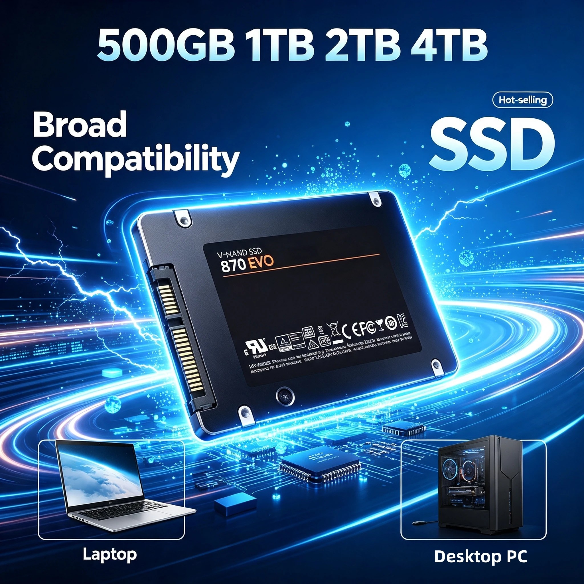 דיסק SSD פנימי מקורי 500GB SATA3 25 אינץ' במהירות גבוהה 870-EVO לשימוש במחשבים מיני, מחשבים נייחים וניידים מקצועיים דיסק SSD פנימי מקורי 500GB SATA3 25 אינץ' במהירות גבוהה 870-EVO לשימוש במחשבים מיני, מחשבים נייחים וניידים מקצועיים